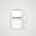Mug mockup — full slogan visible