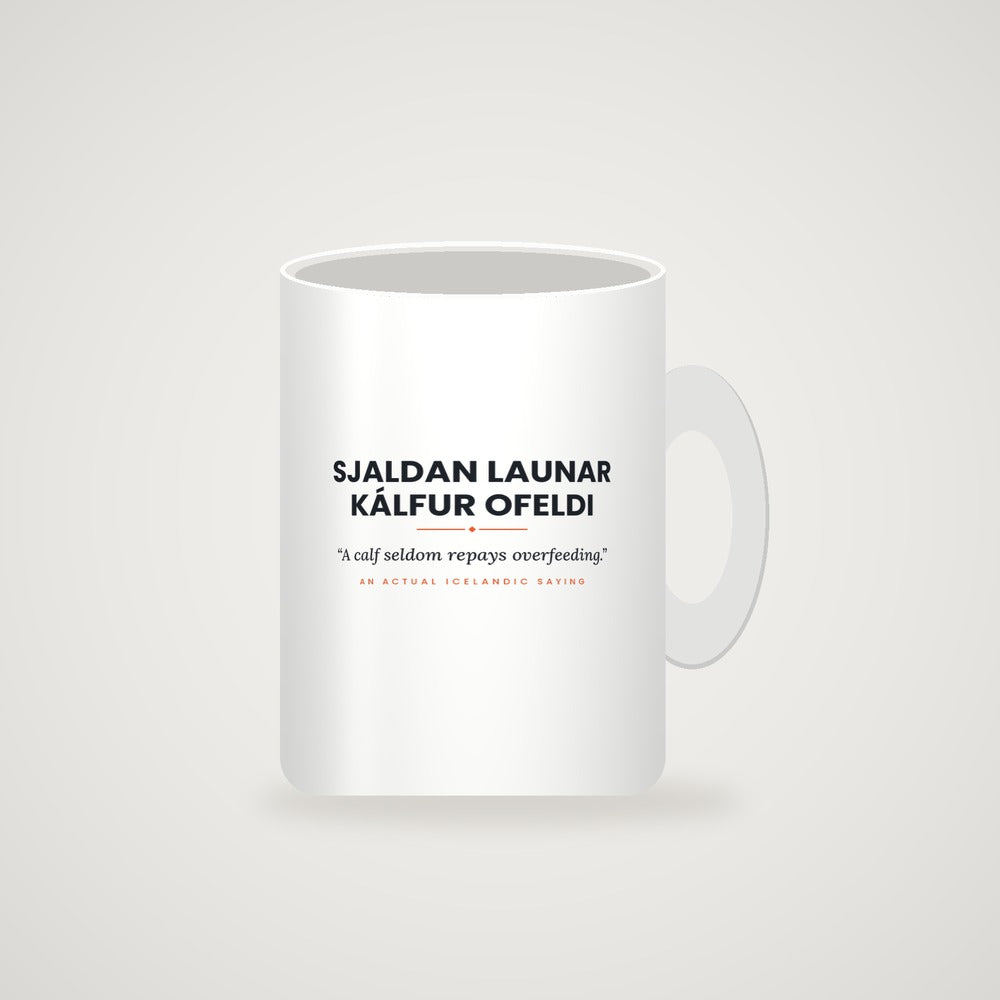 Mug mockup — full slogan visible