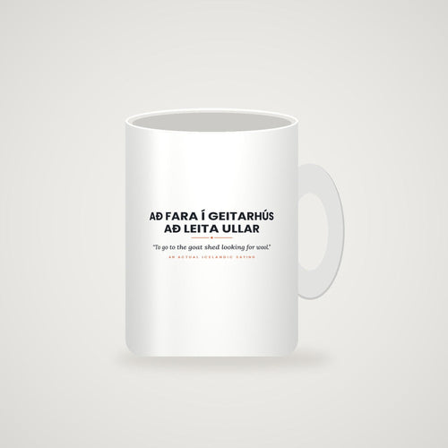 Mug mockup — full slogan visible