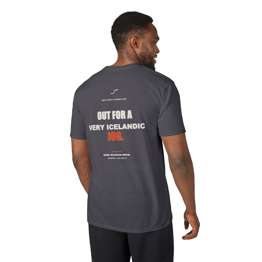 Out for a Very Icelandic Jog — Gildan Performance Back-Print Tee