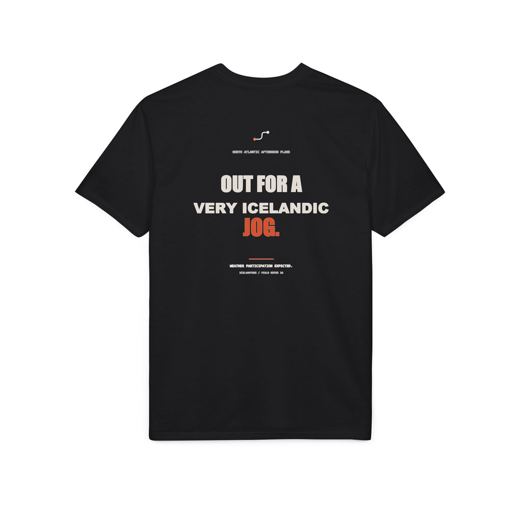Out for a Very Icelandic Jog — Gildan Performance Back-Print Tee