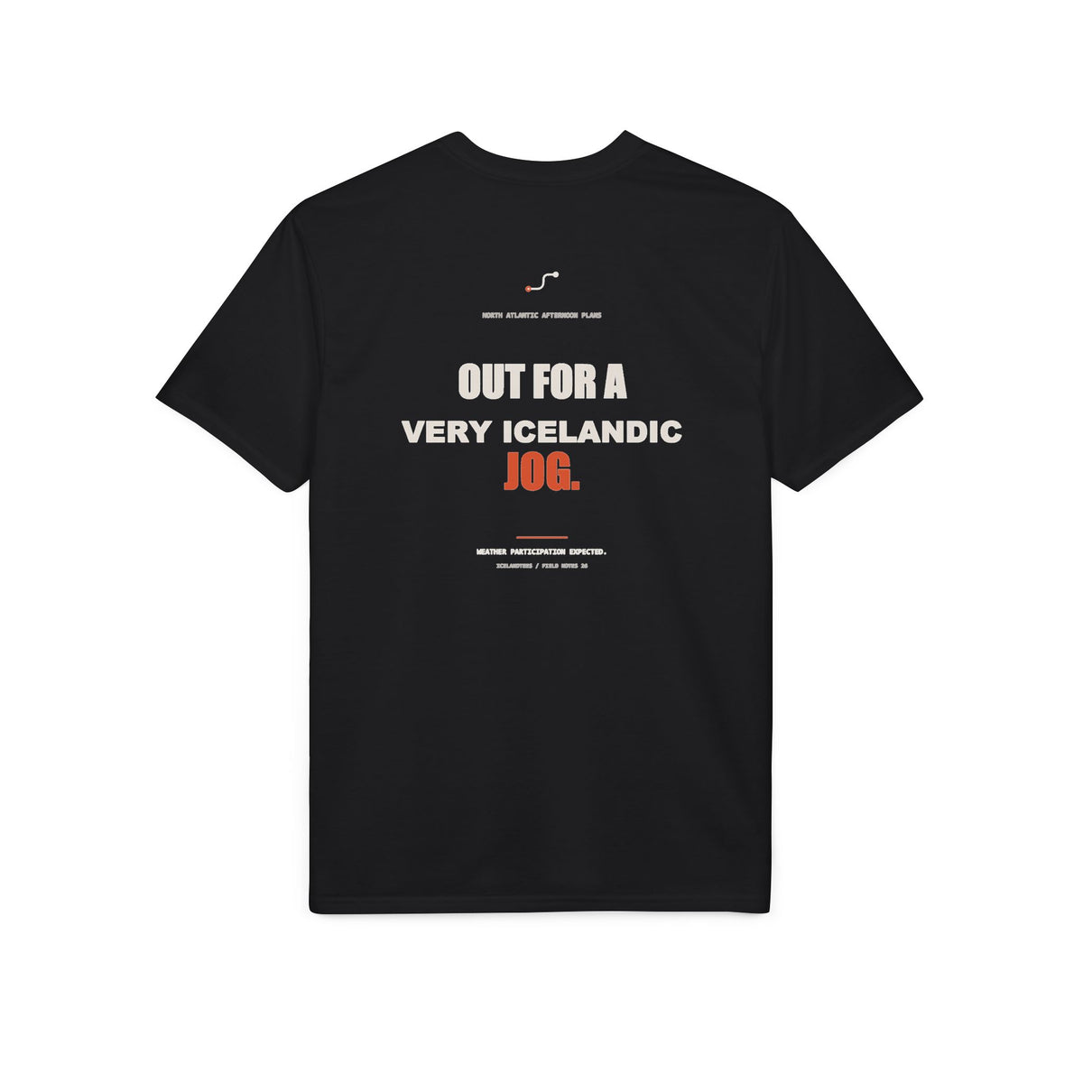 Out for a Very Icelandic Jog — Gildan Performance Back-Print Tee