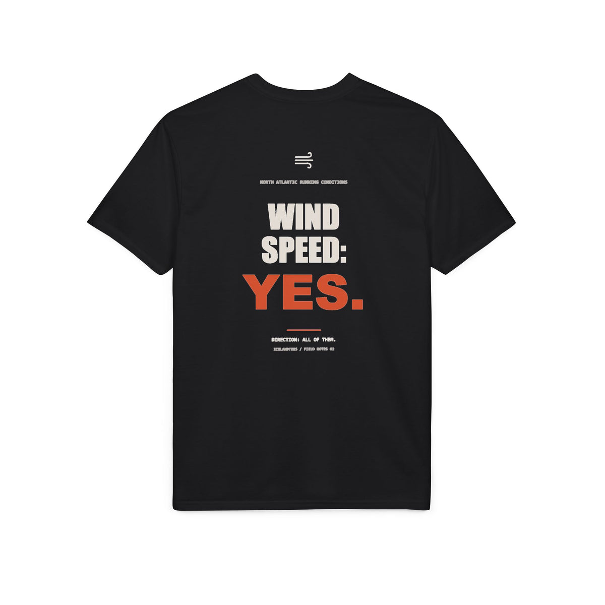 Wind Speed: Yes — Gildan Performance Back-Print Tee