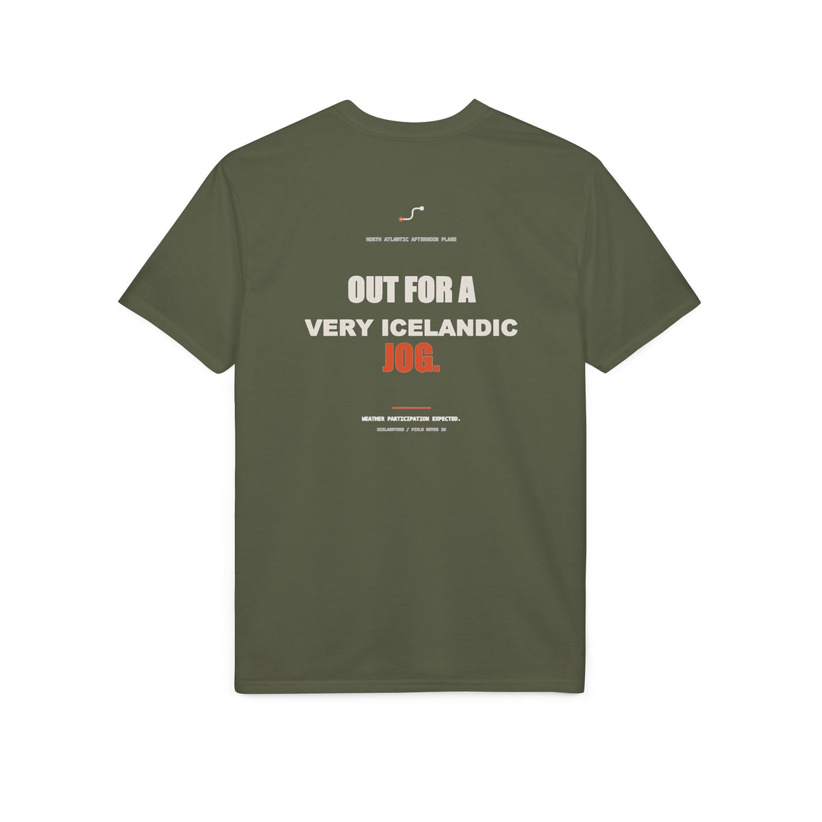Out for a Very Icelandic Jog — Gildan Performance Back-Print Tee
