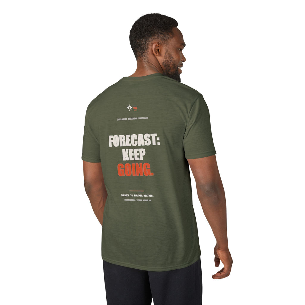 Forecast: Keep Going — Gildan Performance Back-Print Tee