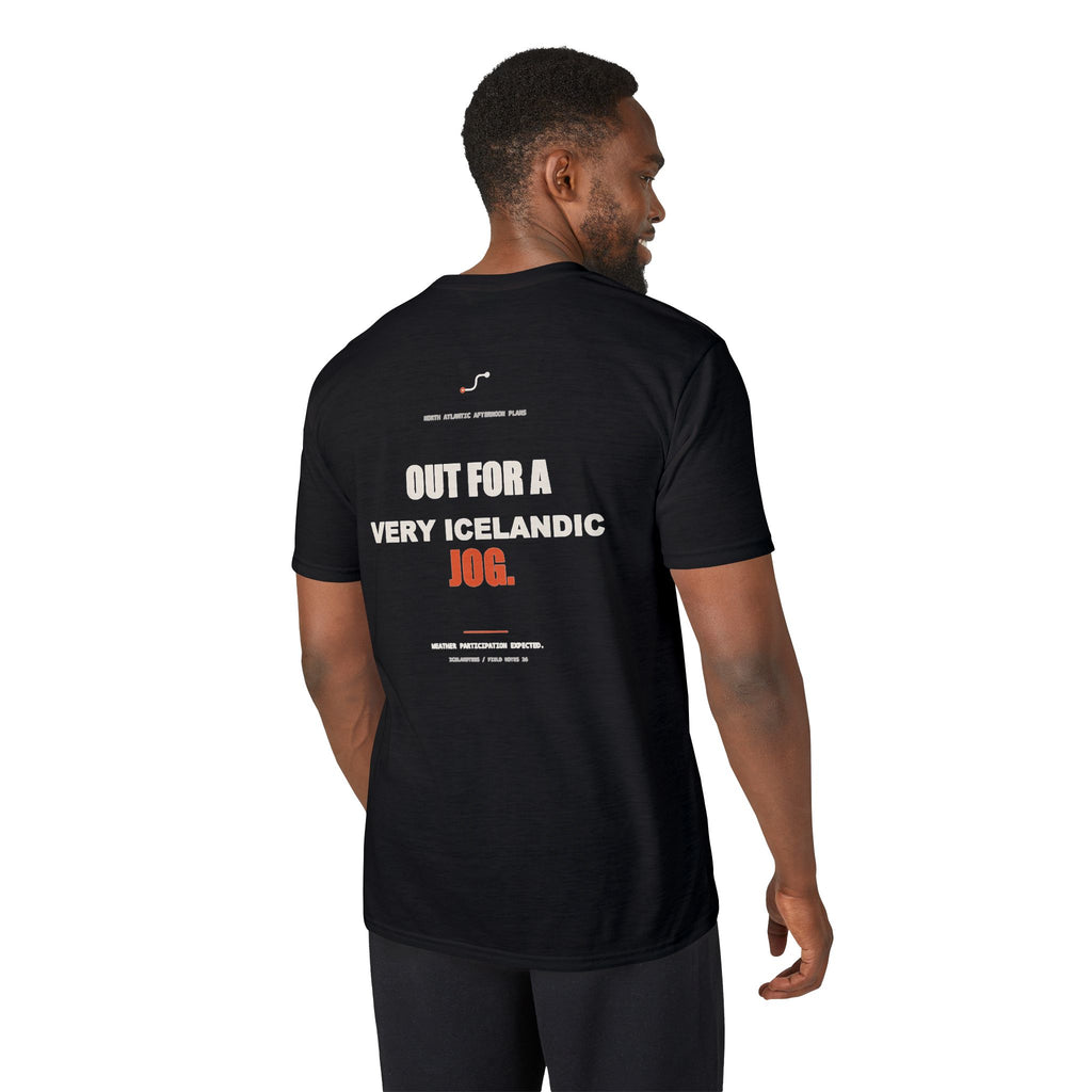 Out for a Very Icelandic Jog — Gildan Performance Back-Print Tee