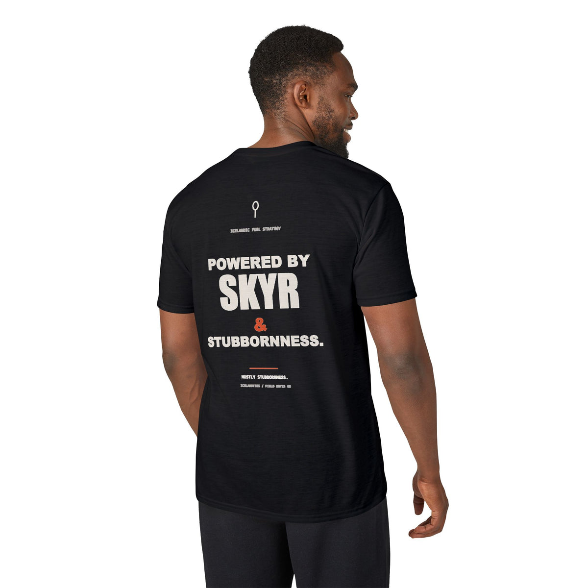 Skyr & Stubbornness — Gildan Performance Back-Print Tee