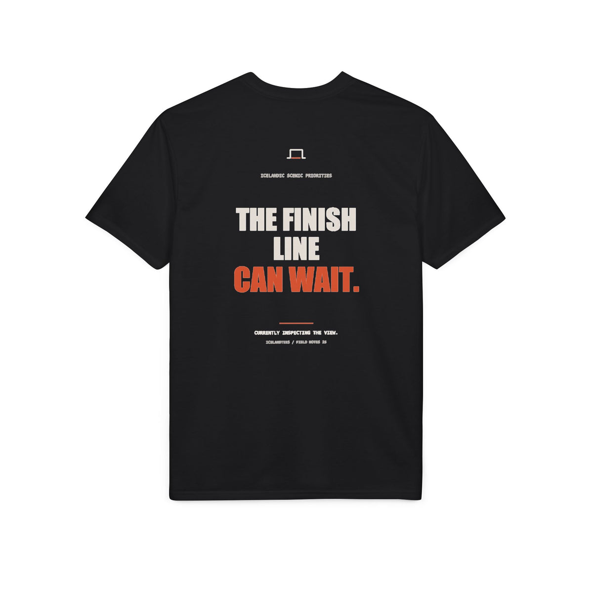 The Finish Line Can Wait — Gildan Performance Back-Print Tee