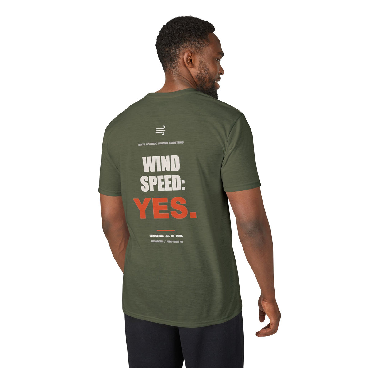 Wind Speed: Yes — Gildan Performance Back-Print Tee
