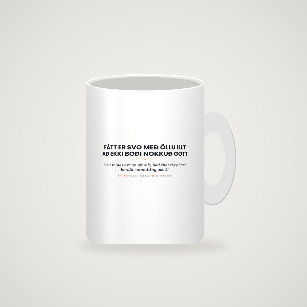 Mug mockup — full slogan visible
