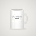Mug mockup — full slogan visible