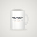 Mug mockup — full slogan visible