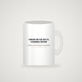 Mug mockup — full slogan visible