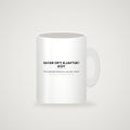 Mug mockup — full slogan visible