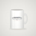 Mug mockup — full slogan visible