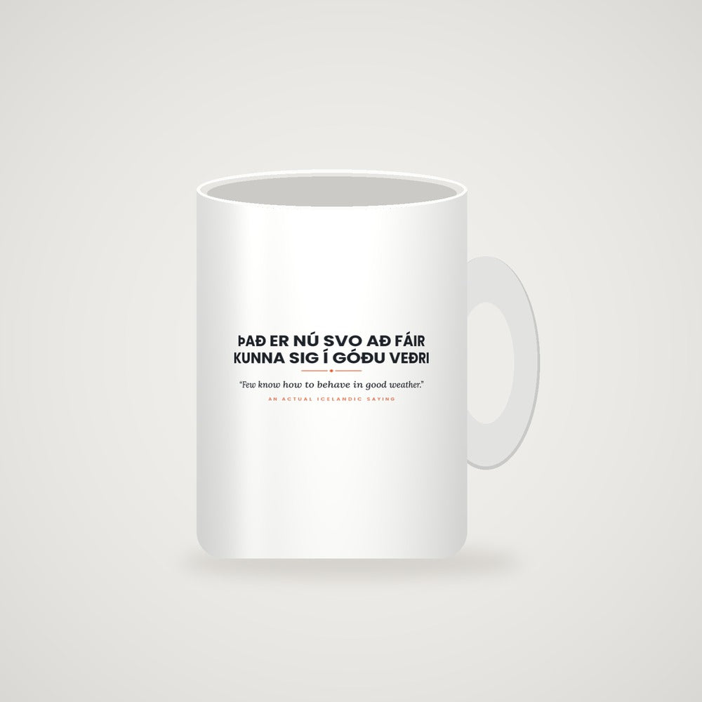 Mug mockup — full slogan visible