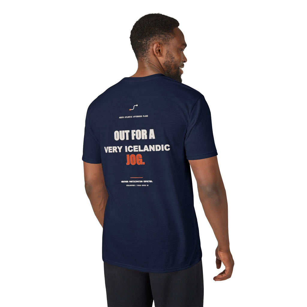 Out for a Very Icelandic Jog — Gildan Performance Back-Print Tee