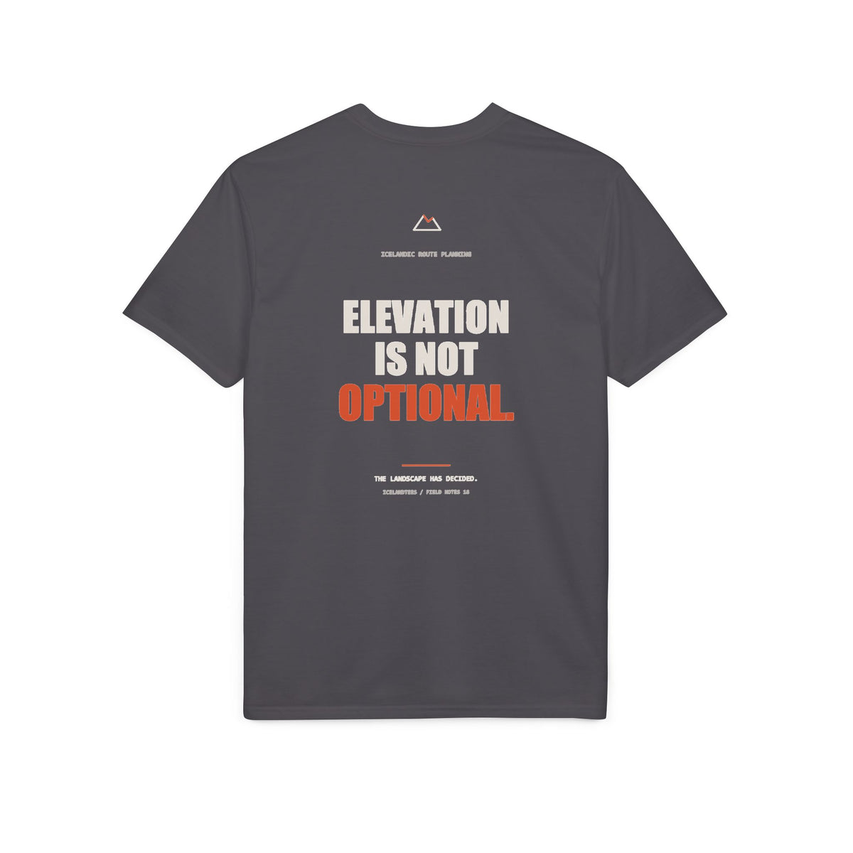 Elevation Is Not Optional — Gildan Performance Back-Print Tee