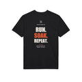 Run. Soak. Repeat. — Gildan Performance Back-Print Tee