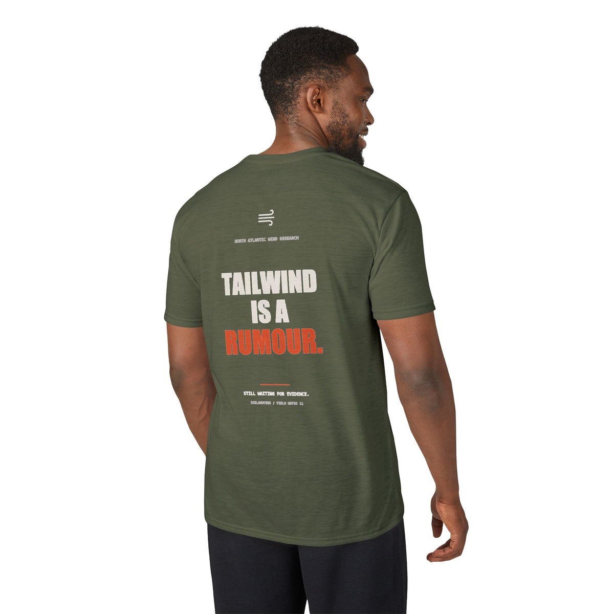 Tailwind Is a Rumour — Gildan Performance Back-Print Tee