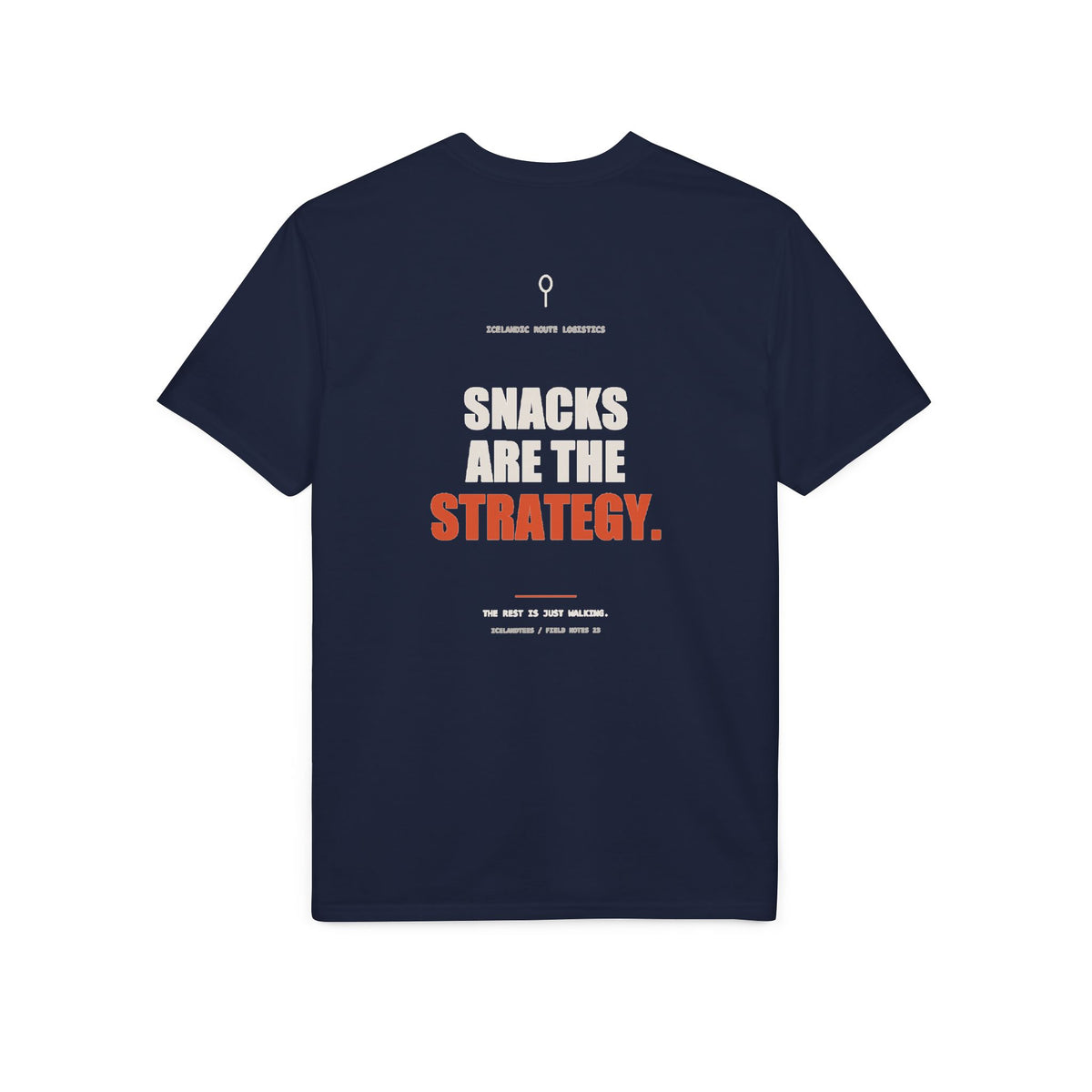 Snacks Are the Strategy — Gildan Performance Back-Print Tee