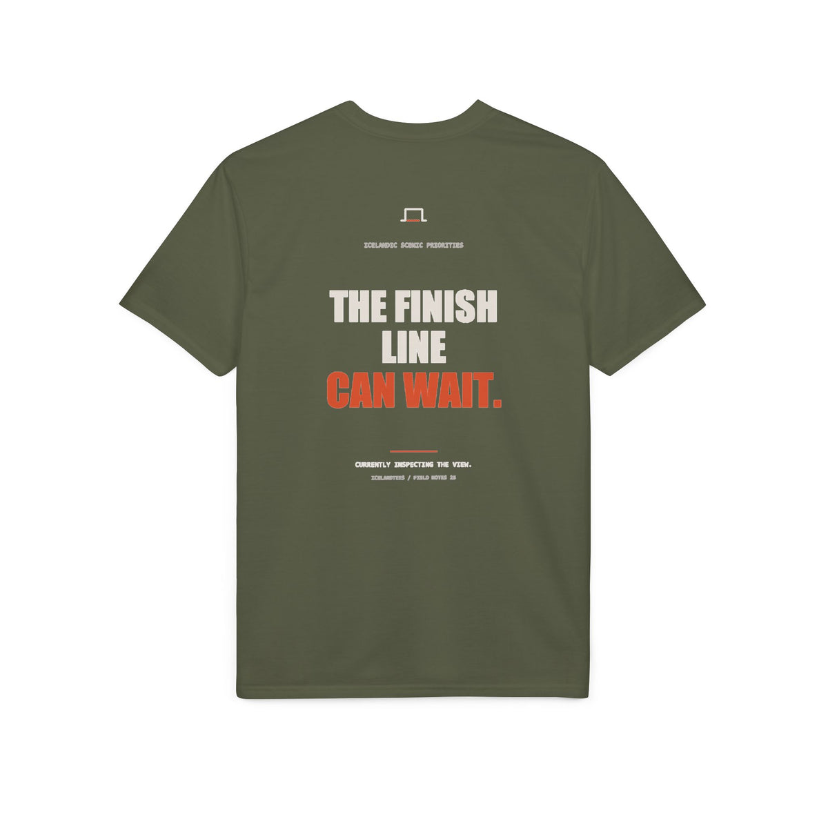 The Finish Line Can Wait — Gildan Performance Back-Print Tee
